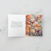 Bloemen Feestdagen Kaart (Binnen)