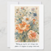 Bloemen Feestdagenkaart (Voorkant)