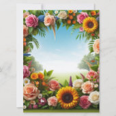 bloemen feestdagenkaart (Voorkant)