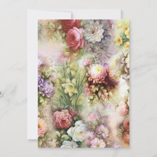  bloemen feestdagenkaart (Voorkant)