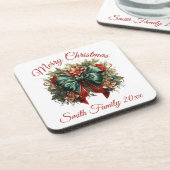  Bloemen Feestelijk Hard plastiek onderzetter (Linkerzijde)