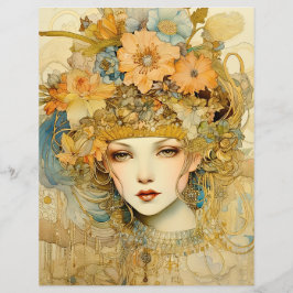 Bloemen Femme Fatale Scrapbook Papier