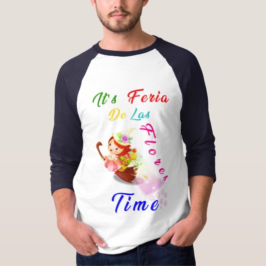Bloemen Festival juli Colombia Feria de las Flores T-shirt (Voorkant)