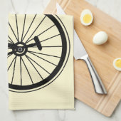 Bloemen Fiets Keukenhanddoek (Quarter Fold)