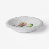 Bloemen Fiets Kikker Papieren kom (Gebogen)