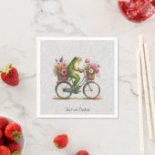 Bloemen Fiets Kikker Servetten (Insitu)