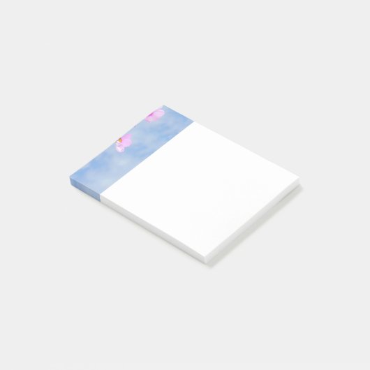  bloemen fijne kleuren post-it® notes (Schuin)