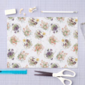 bloemen, filigraan en linten tissuepapier (Craft)