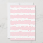 Bloemen flamingo roze gouden meisje baby shower kaart (Achterkant)