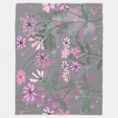 Bloemen Fleece Deken (Voorkant)