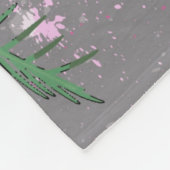Bloemen Fleece Deken (Hoek)