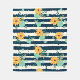 Bloemen Fleece Deken