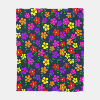 Bloemen fleece deken