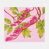 bloemen fleece deken (Voorkant (Horizontaal))