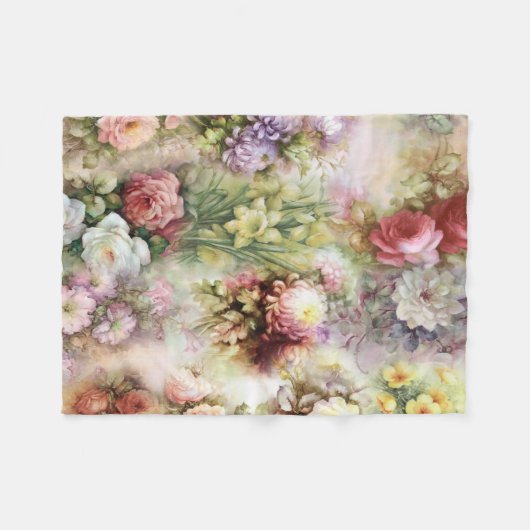  bloemen fleece deken (Voorkant (Horizontaal))