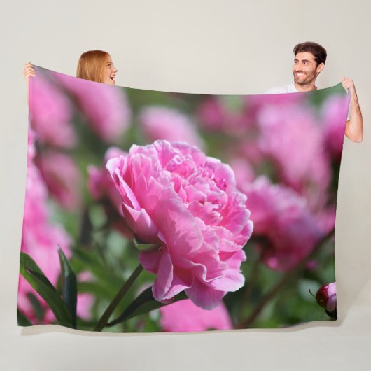 Bloemen Fleece Deken (In situ)