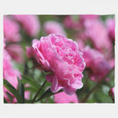 Bloemen Fleece Deken (Voorkant (Horizontaal))