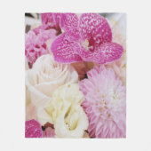 Bloemen Fleece Deken (Voorkant)