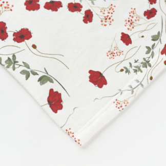 Bloemen Fleece Deken