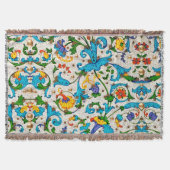 BLOEMEN FLORAAL KRULLEN IN BLOEMEN, FLORAAL DEKEN (Voorkant)