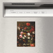 Bloemen Floral Art  olieverfschilderij Monogram Magneet (Insitu (Vaatwasser))