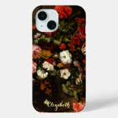 Bloemen  Floral Art Stylish Monogramed Case-Mate iPhone Case (Achterkant)