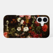 Bloemen  Floral Art Stylish Monogramed iPhone 16 Hoesje (Achterkant horizontaal)