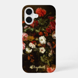 Bloemen Floral Art Stylish Monogramed iPhone 16 Hoesje