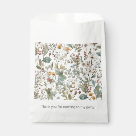 Bloemen Floral Bedankzakje (Voorkant)