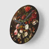  bloemen Floral Fine Art Home Kantoor Decor Ronde Klok (Hoek)