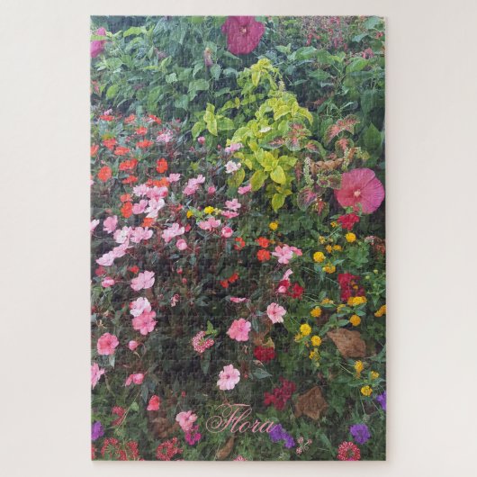 Bloemen Floral Fotografie Aangepaste tekst moeilij Legpuzzel (Verticaal)