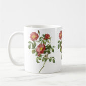  bloemen Floral Red Rose of Love van Redoute Koffiemok (Links)