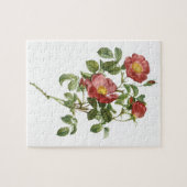  bloemen Floral Red Rose of Love van Redoute Legpuzzel (Horizontaal)