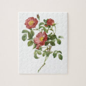  bloemen Floral Red Rose of Love van Redoute Legpuzzel (Verticaal)