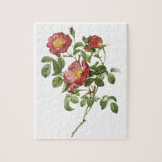  bloemen Floral Red Rose of Love van Redoute Legpuzzel (Verticaal)