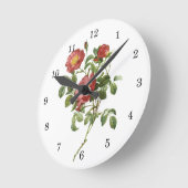  bloemen Floral Red Rose of Love van Redoute Ronde Klok (Hoek)