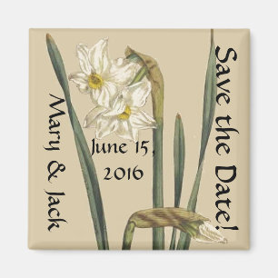  Bloemen Floral Save the Date Magnet