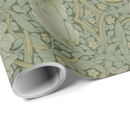  bloemen Floral William Morris Pimpernel Cadeaupapier (Rol Hoek)
