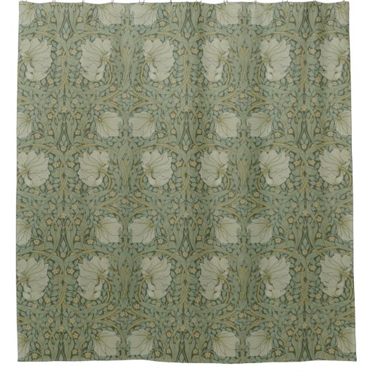  bloemen Floral William Morris Pimpernel Douchegordijn (Voorkant)