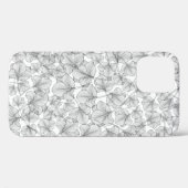 Bloemen florale achtergrondlijn Case-Mate iPhone case (Achterkant (horizontaal))
