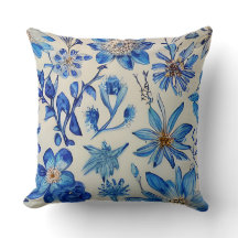 Bloemen florale atmosfeer blauw modern comfortabel