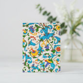 BLOEMEN FLORENTIJNSE RENAISSANCE BLAUWE KRULLEN, B BRIEFKAART (Staand voorkant)