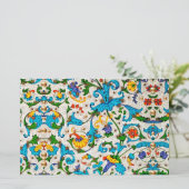 BLOEMEN FLORENTIJNSE RENAISSANCE BLAUWE KRULLEN, B BRIEFPAPIER (Staand voorkant)