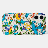 BLOEMEN FLORENTIJNSE RENAISSANCE BLAUWE KRULLEN, B Case-Mate iPhone CASE (Achterkant (horizontaal))