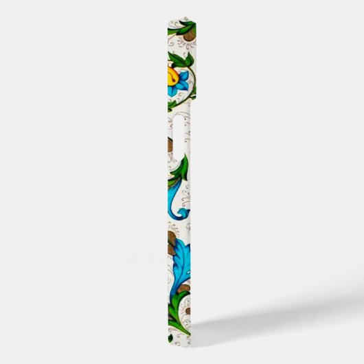 BLOEMEN FLORENTIJNSE RENAISSANCE BLAUWE KRULLEN, B Case-Mate iPhone CASE (Achterkant / Rechts)