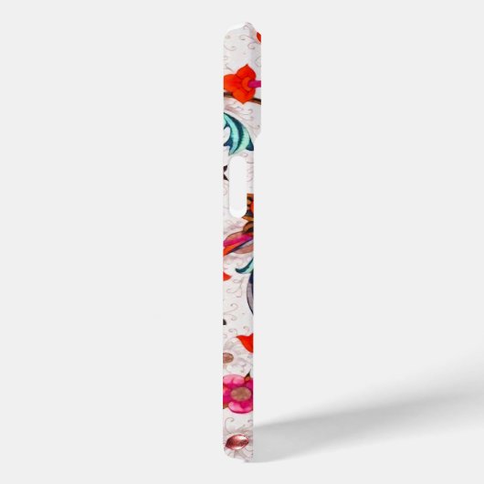 BLOEMEN FLORENTIJNSE RENAISSANCE RODE BLOEMENKRULL Case-Mate iPhone CASE (Achterkant / Rechts)