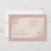Bloemen fluistert bruidsmeisje Kaarten (Voorkant)