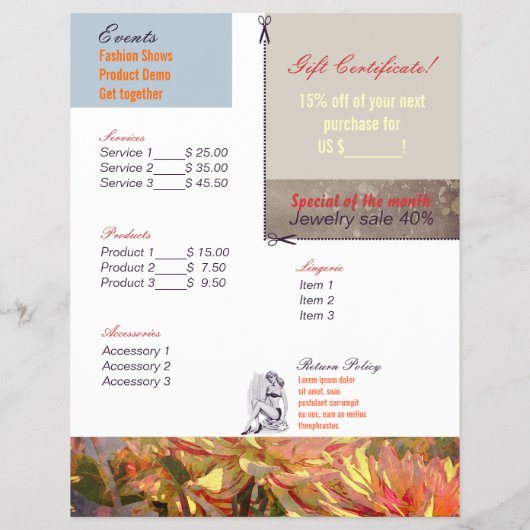  bloemen - Flyer (Achterkant)