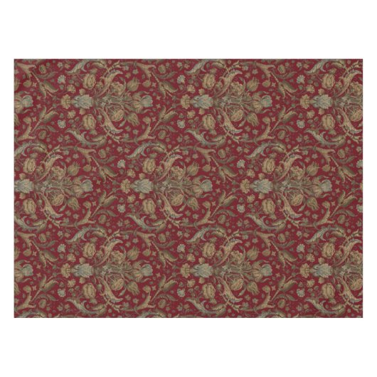 Bloemen & Foliage Imitatie Tapestry Weefpatroon Tafelkleed (Voorkant (Horizontaal))