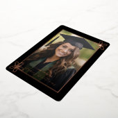 Bloemen Folie Foto Diploma Uitnodiging (Gedraaid)